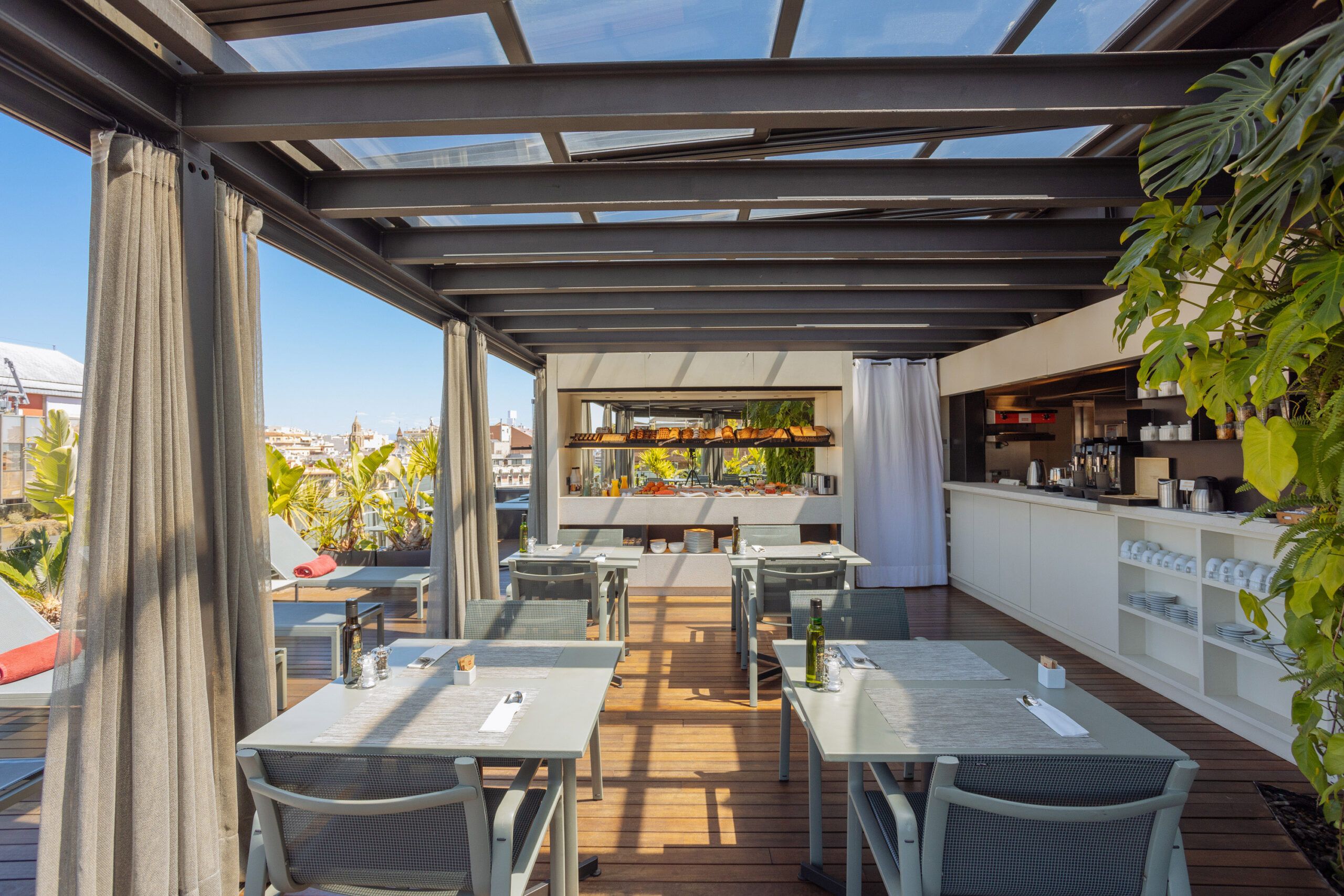 La Terraza del hotel Cram de Barcelona
